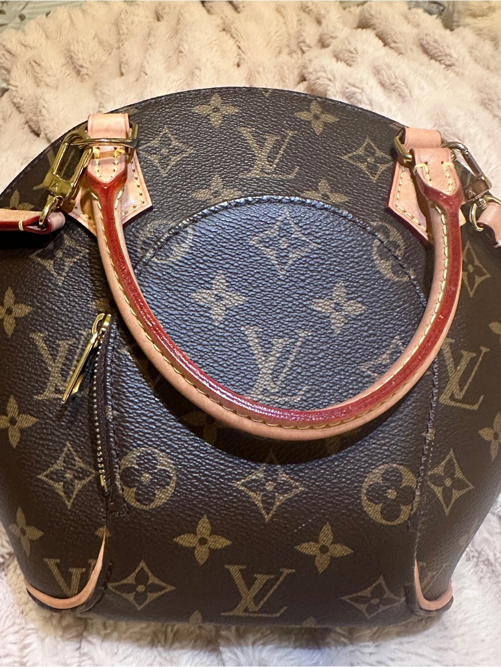 Louis Vuitton Monogram Dome Satchel in Brown and Natural Vachetta